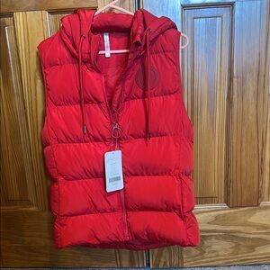 Fabletics Red Arden Puffer Vest
